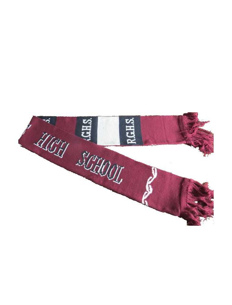 Rotorua Girls HS Scarf Navy/Maroon/White 1SZ